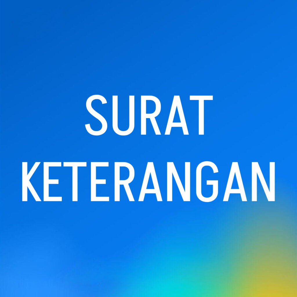 Surat Keterangan Jurusan Fisika